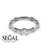 Solitaire Bamboo Diamond Ring- Charlotte no. 3
